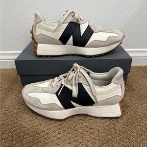 New Balance Retro-Style 327 Women’s 8.5 Sneakers in Cream, Black, and Gum